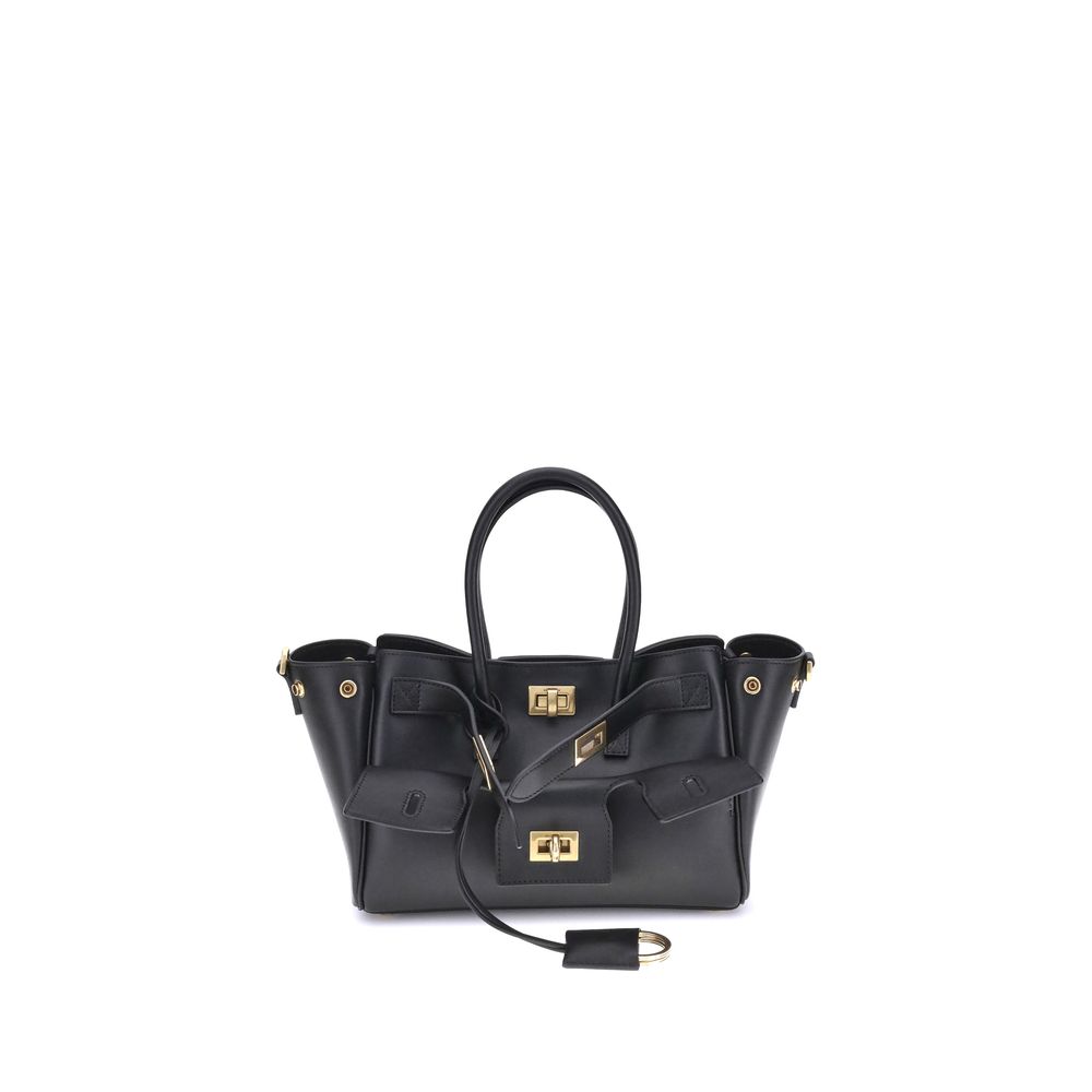 Balenciaga Schwarze Schultertasche aus Kalbsleder Bos Taurus